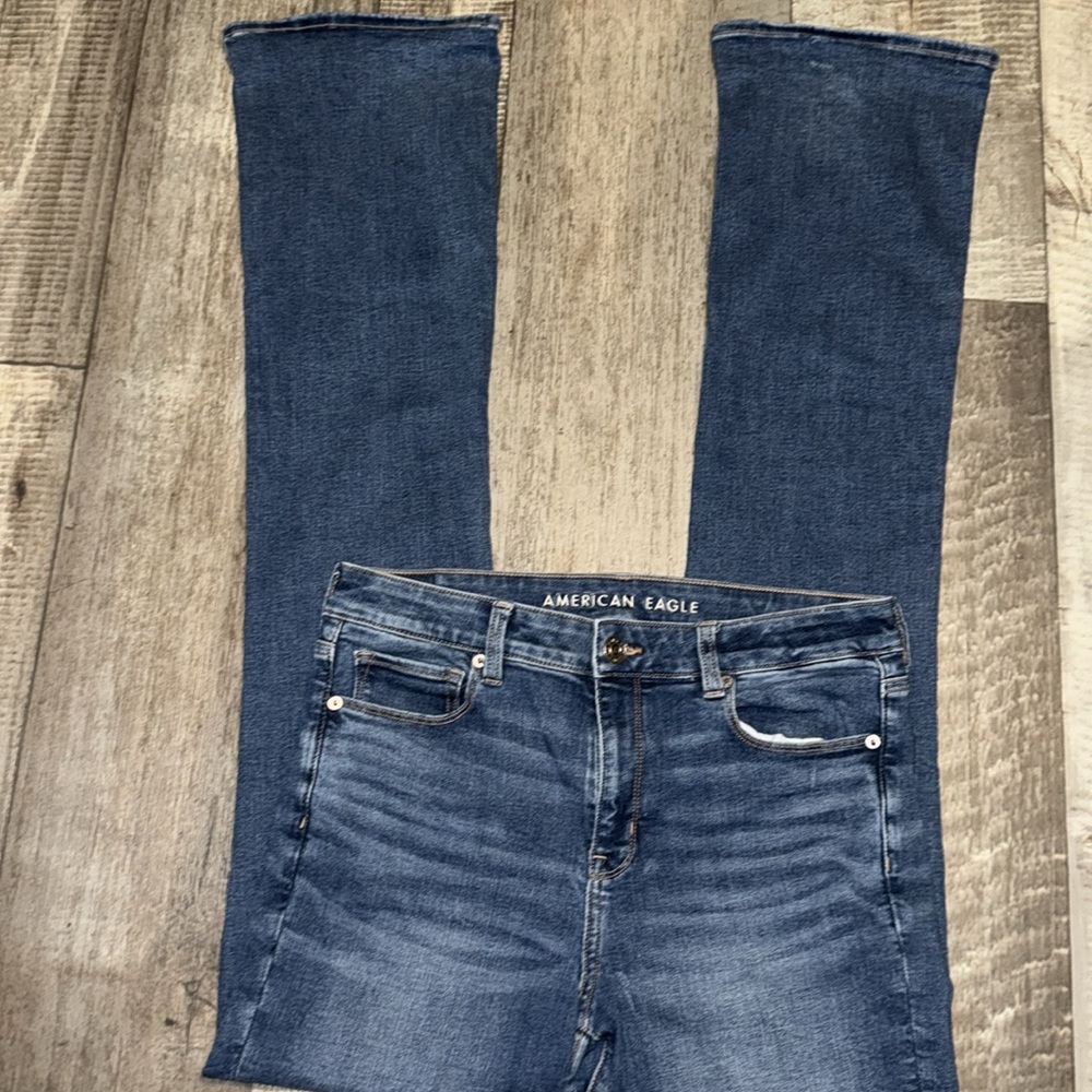 AMERICAN EAGLE Jeans-size 10 XLong - Picture 5 of 13